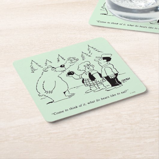 Bärn-Abendessen Rechteckiger Pappuntersetzer (angewinkelt)