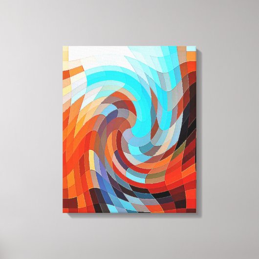 BARN ABSTRAKT LEINWANDDRUCK (Vorderseite)