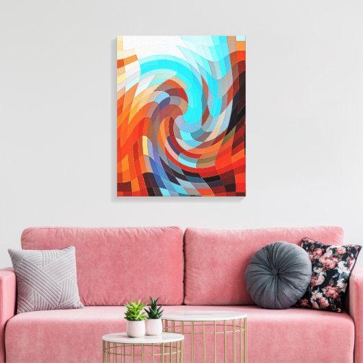 BARN ABSTRAKT LEINWANDDRUCK (Insitu (Wohnzimmer))