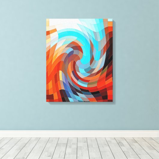 BARN ABSTRAKT LEINWANDDRUCK (Insitu (Holzboden))