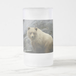 Bärn-Alaska-Tier-Schicksals-Natur Mattglas Bierglas