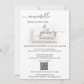 *~* Barn American Flag QR UAWG AR19 Wedding Invita Einladung (Rückseite)