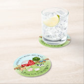 Barn Animals Baby Dusche Vielen Dank Runder Pappuntersetzer (Vor Ort)
