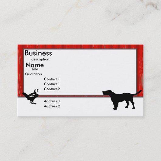 Barn Animals Business Card Visitenkarte (Vorderseite)