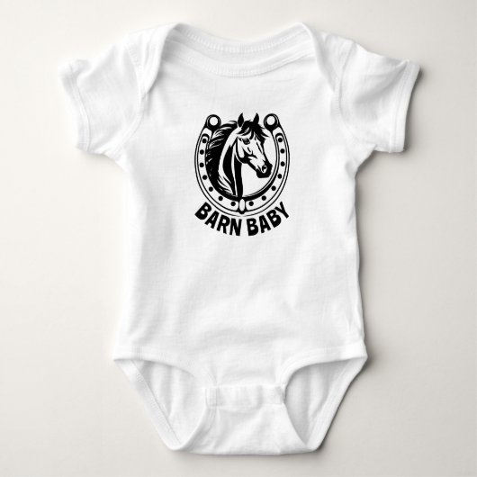 Barn Baby Horse Strampler (Vorderseite)