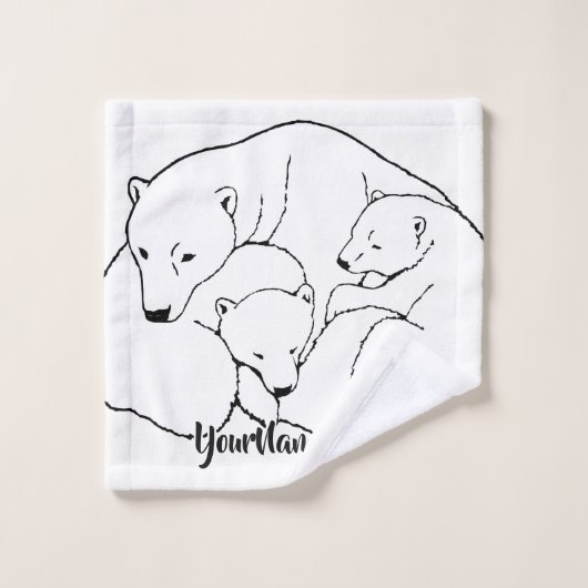 Bärn-Bad-Tuch-Set-kundenspezifische polarer Badhandtuch Set (Waschlappen)