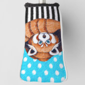 Bärn-Blau-Tupfen des roten Pandas Golf Headcover (Rotieren 90)