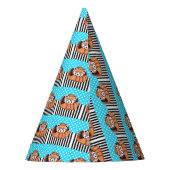 Bärn-Blau-Tupfen des roten Pandas Partyhütchen (Rückseite)