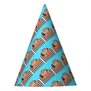 Bärn-Blau-Tupfen des roten Pandas Partyhütchen