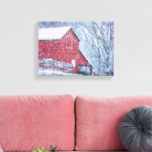 Barn Bluster (12,47" x 9" x ..75") Leinwanddruck (Insitu (Wohnzimmer))