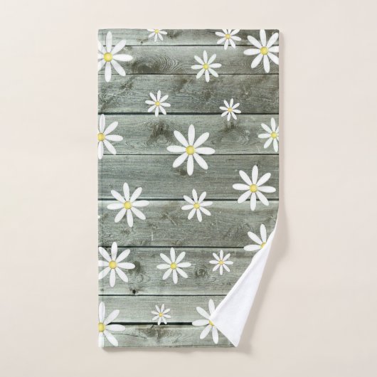 Barn Board Daisy Blume Handtuch (Handtuch)