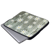 Barn Board Daisy Laptopschutzhülle (Vorne Knopf)