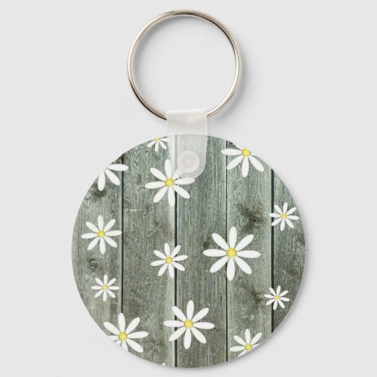 Barn Board Daisy Schlüsselanhänger (Vorderseite)