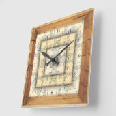 Barn Box Frame Time Machine Strange Encounter Quadratische Wanduhr (Winkel)