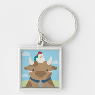 Barn Buddies - Kuh und Kick Schlüsselanhänger