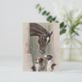 Barn Buddies Postkarte (Stehend Vorderseite)