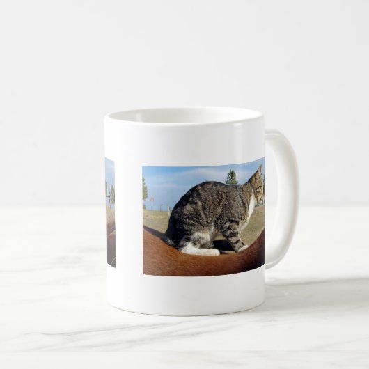 Barn Cat auf Flashy Kaffeetasse (VorderseiteRechts)