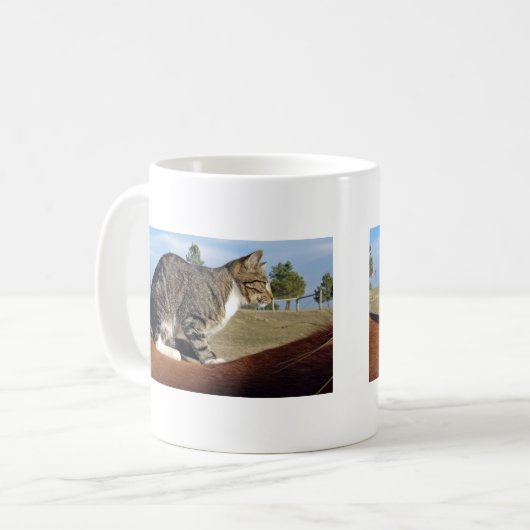 Barn Cat auf Flashy Kaffeetasse (Vorderseite Links)