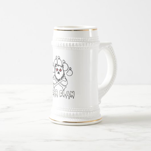 BÄRN-CLAN-BIER STEIN BIERGLAS (VorderseiteRechts)