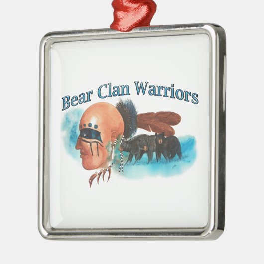 Bärn-Clan-Krieger Silbernes Ornament (Links)