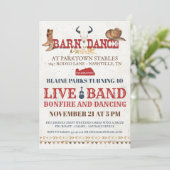 Barn Dance Party Einladung | Rodeo Cowboy Party (Stehend Vorderseite)