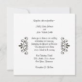 Barn Door Cowboy Western Wedding Einladung (Rückseite)