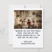 Barn Doors Foto Weihnachtskarte Mitteilungskarte (Rückseite)