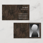 Bärn-Fell-Trickkarte/ Visitenkarte (Vorne/Hinten)