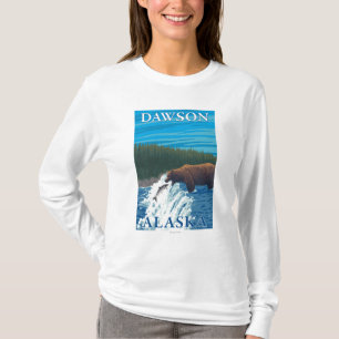 Bärn-Fischen im Fluss- Dawson, Alaska T-Shirt