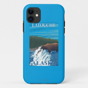 Bärn-Fischen im Fluss- Latouche, Alaska Case-Mate iPhone Hülle