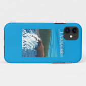 Bärn-Fischen im Fluss- Latouche, Alaska Case-Mate iPhone Hülle (Rückseite (Horizontal))