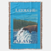 Bärn-Fischen im Fluss- Latouche, Alaska Decke (Vorderseite Vertikal)