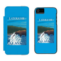 Bärn-Fischen im Fluss- Latouche, Alaska