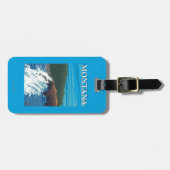 Bärn-Fischen im Fluss- Montana Gepäckanhänger (Vorderseite horizontal)