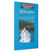 Bärn-Fischen im Fluss- Montana Klemmbrett (Rechts)