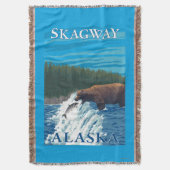 Bärn-Fischen im Fluss- Skagway, Alaska Decke (Vorderseite Vertikal)