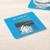 Bärn-Fischen im Fluss- Skagway, Alaska Rechteckiger Pappuntersetzer (angewinkelt)