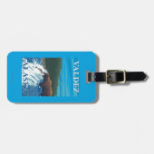 Bärn-Fischen im Fluss- Valdez, Alaska Gepäckanhänger (Vorderseite horizontal)