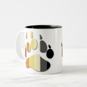 Bärn-Flaggen-Tatzen-Tasse Zweifarbige Tasse (Vorderseite Links)