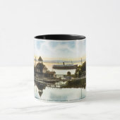 Bärn-Fluss, Wasserwerk und Hafen, Petoskey, Mich Tasse (Zentrum)