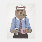 Bärn-Frühstück Fleecedecke (Vorderseite)