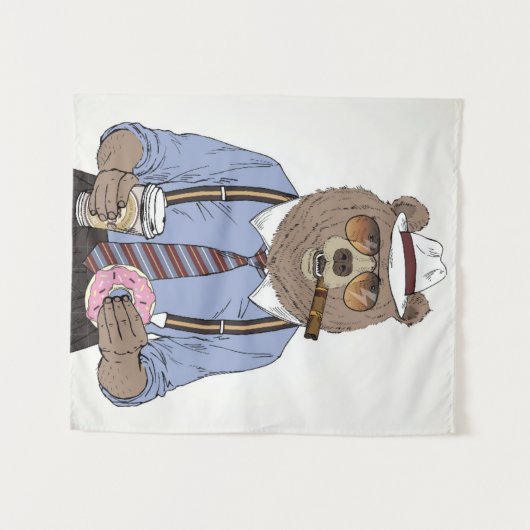 Bärn-Frühstück Wandteppich (Vorderseite (Horizontal))