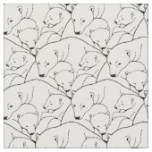 Bärn-Gewebe-Eisbär-Kunst-Gewebe-Mutter u. CUB Stoff (Nahaufnahme)