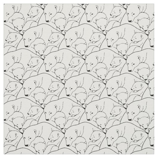 Bärn-Gewebe-Eisbär-Kunst-Gewebe-Mutter u. CUB Stoff (Muster)