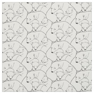 Bärn-Gewebe-Eisbär-Kunst-Gewebe-Mutter u. CUB Stoff