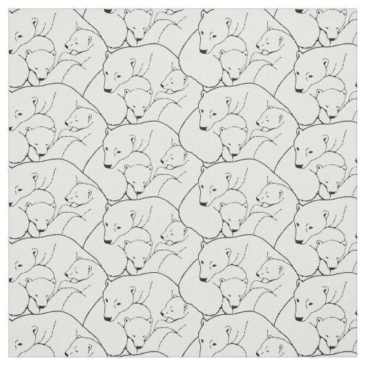 Bärn-Gewebe-Eisbär-Kunst-Gewebe-Mutter u. CUB Stoff (Muster)