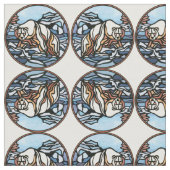 Bärn-Gewebe-gebürtiger Eisbär-Kunst-Gewebe-Muster Stoff (Nahaufnahme)