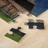 Barn Grand Tetons Berge Puzzle (Seite)