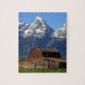 Barn Grand Tetons Berge Puzzle (Vertikal)
