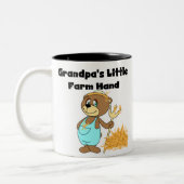 Bärn-Großvater-Landarbeiter Zweifarbige Tasse (Links)